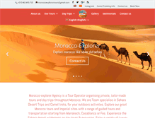 Tablet Screenshot of morocco-explorer.com